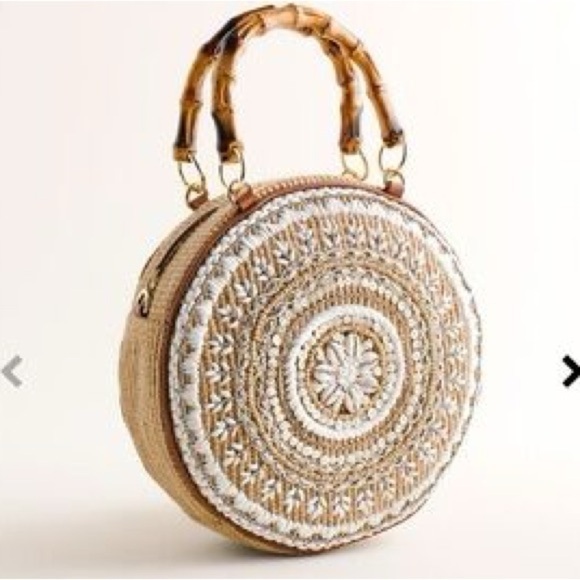 Chico's Handbags - Chico’s Faux Shell Crossbody Circle Bag - Brand New with Tags NWT 10x10x3